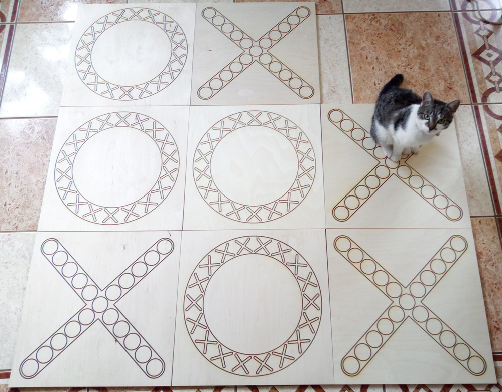 Planasza do gry kółko krzyżyk XXl